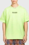 Pleasures Cut Here Heavyweight Graphic T-shirt In Green