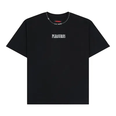 Pre-owned Pleasures Cut Here Heavyweight Tee 'black' | Men's Size Xxl