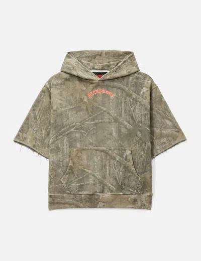 Pleasures Cut Off Hoodie In Multi