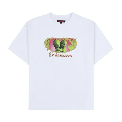 Pre-owned Pleasures Cutie Heavyweight Shirt 'white'