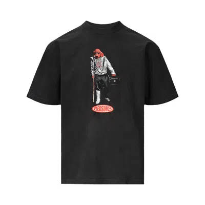 Pre-owned Pleasures Da Funk T-shirt 'faded Black' | Men's Size Xxl