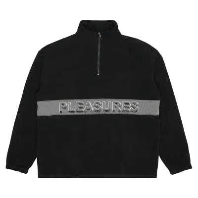 Pre-owned Pleasures Decline Quarter Zip 'black' | Men's Size L
