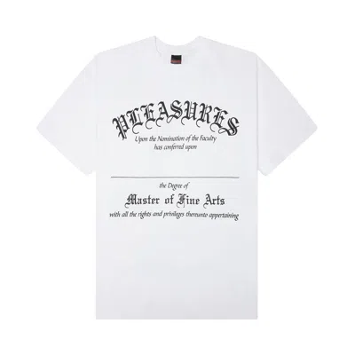 Pre-owned Pleasures Degree T-shirt 'white' | Men's Size M
