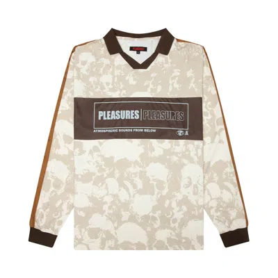 Pre-owned Pleasures Despair Long-sleeve Jersey 'ecru' | Cream | Men's Size Xl In White