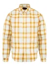 Pleasures Dizzle Plaid Crystal Embellished Button-up Shirt In Neutral
