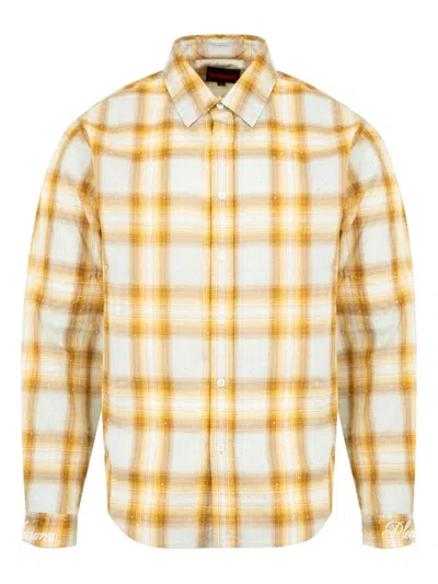 PLEASURES DIZZLE PLAID BUTTON UP SHIRT