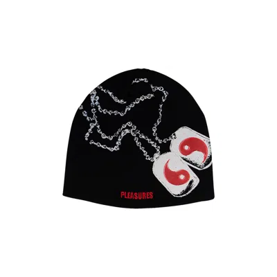 Pre-owned Pleasures Dog Tags Skully 'black' | Men's Size Onesize