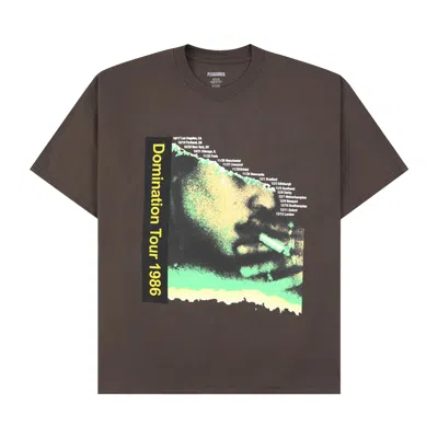 Pre-owned Pleasures Domination T-shirt 'brown' | Men's Size L