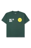 Pleasures Don't Go Cotton Graphic T-shirt In Green