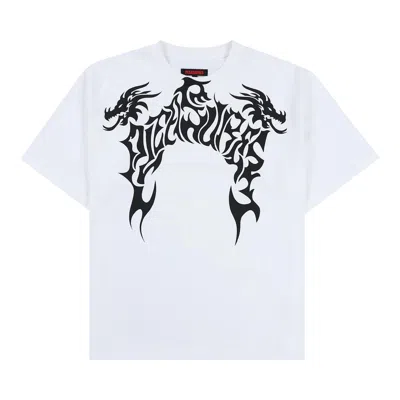Pre-owned Pleasures Dragon Heavyweight Shirt 'white'