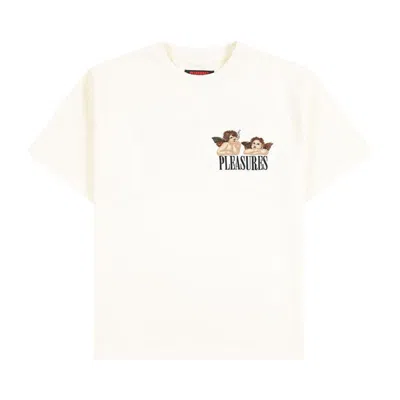 Pre-owned Pleasures Dynamic Short-sleeve Crewneck 'ecru' | Cream | Men's Size S In White
