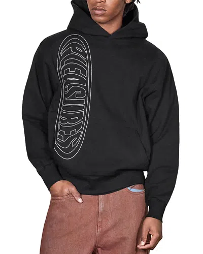 Pleasures Ellipse Logo Graphic Hoodie In Black