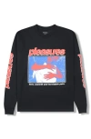 Pleasures Embrace Long Sleeve Graphic T-shirt In Animal Print