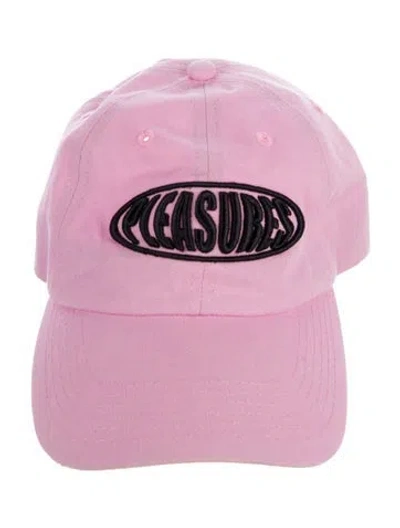 Pre-owned Pleasures Embroidered Canvas Baseball Hat In Pink