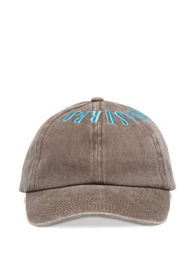 PLEASURES EMBROIDERED-LOGO CAP