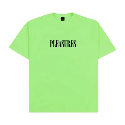 Pre-owned Pleasures Exhibition T-shirt 'lime' | Green | Men's Size S