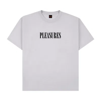 Pre-owned Pleasures Exhibition T-shirt 'silver' | Grey | Men's Size M In Gray