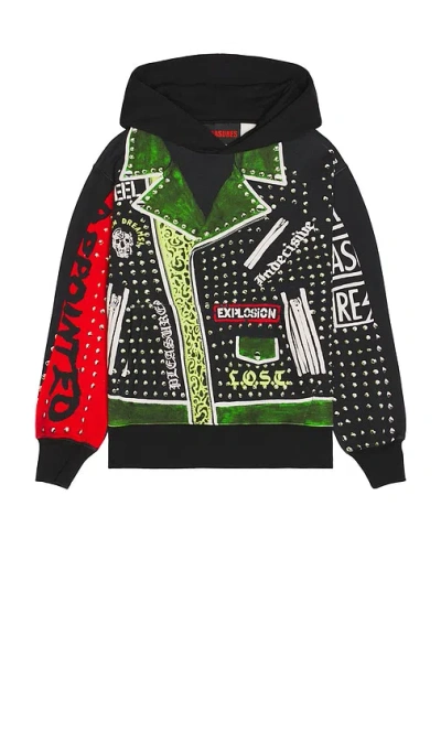 Pleasures Explosion Hoodie In Black