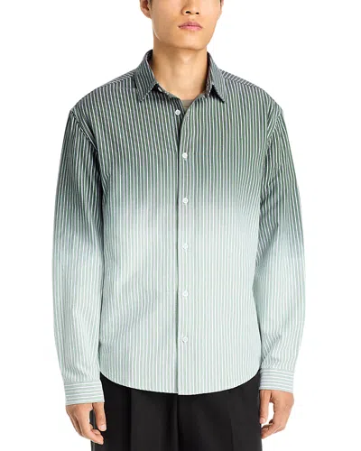 Pleasures Fade Cotton Blend Button Up Shirt In Multi