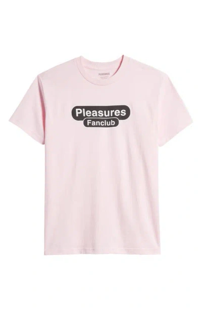 Pleasures Fanclub Cotton Graphic T-shirt In Pink