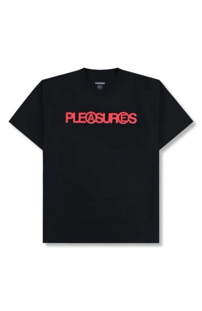 Pleasures Fanzine Graphic T-shirt In Black