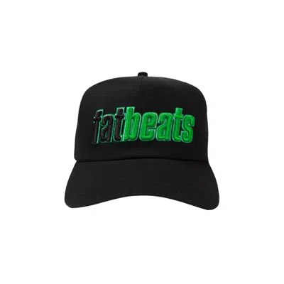 Pre-owned Pleasures Fat Beats Snapback 'black'