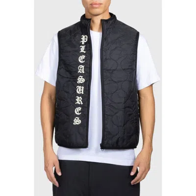 Pleasures Felis Reversible Vest In Black