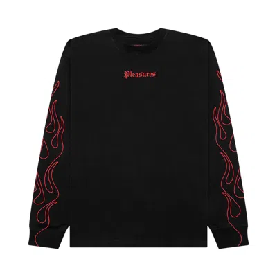 Pre-owned Pleasures Fiery Heavyweight Long-sleeve 'black' | Men's Size M