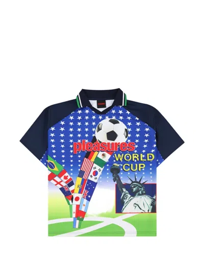 Pleasures Flags Graphic-print Short-sleeve Shirt In Multi