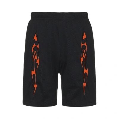 Pre-owned Pleasures Flame Mesh Shorts 'black'