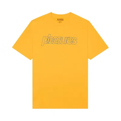 Pre-owned Pleasures Flight Tee 'gold' | Men's Size S