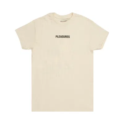 Pre-owned Pleasures Flying T-shirt 'natural' In Tan