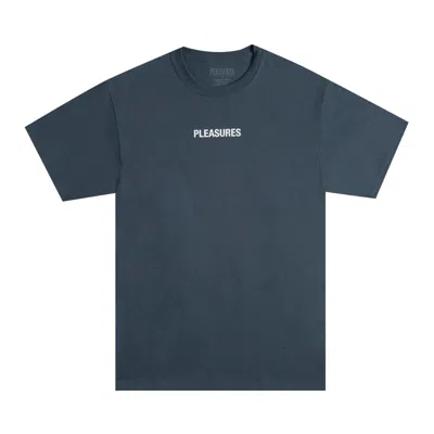 Pre-owned Pleasures Flying T-shirt 'slate' In Blue