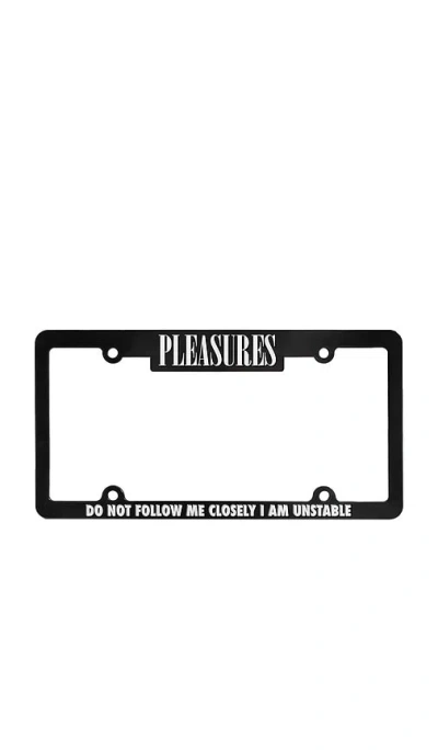 Pleasures Follow License Plate Cover In Black