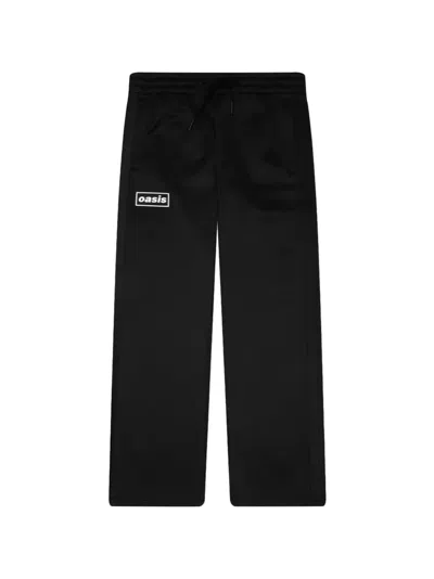 Pleasures Forever Logo-patch Track Pants In Black