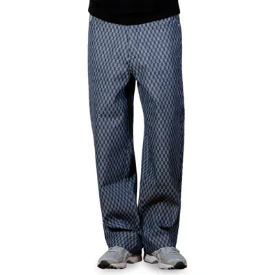 Pleasures Formula Check Baggy Wide Leg Jeans In Multi