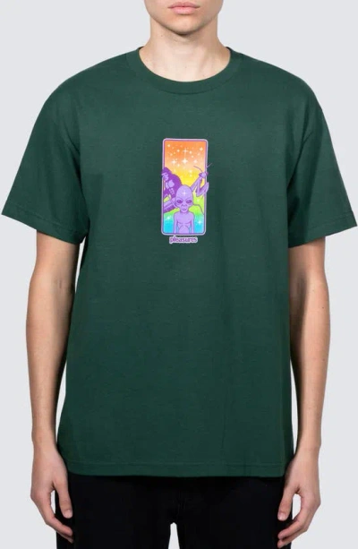 Pleasures Friends Graphic T-shirt In Forest Green