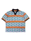 Pleasures Gecko Jacquard Regular Fit Polo Sweater In Pink