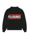Pleasures Gentle Polo Sweatshirt In Black