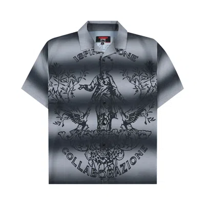 Pre-owned Pleasures Giovanni Button Up 'silver' | Men's Size L