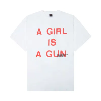 Pre-owned Pleasures Girl Is A Gun T-shirt 'white' | Men's Size S