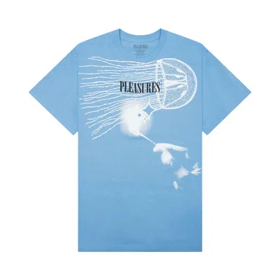 Pre-owned Pleasures Glow T-shirt 'carolina Blue' | Men's Size S