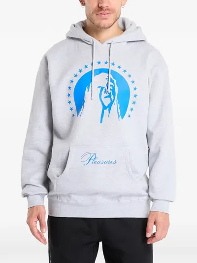 Pleasures Graphic Critic Hoodie In Gray