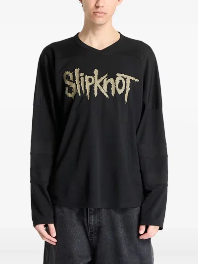 Pleasures Graphic-print Long-sleeve T-shirt In Black