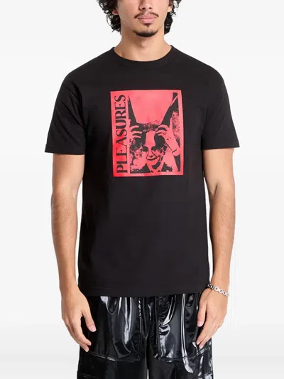 Pleasures Graphic-print T-shirt In Black