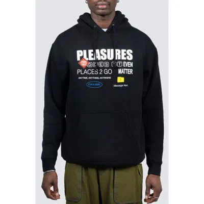 Pleasures Grass Fed Graphic Hoodie In Black