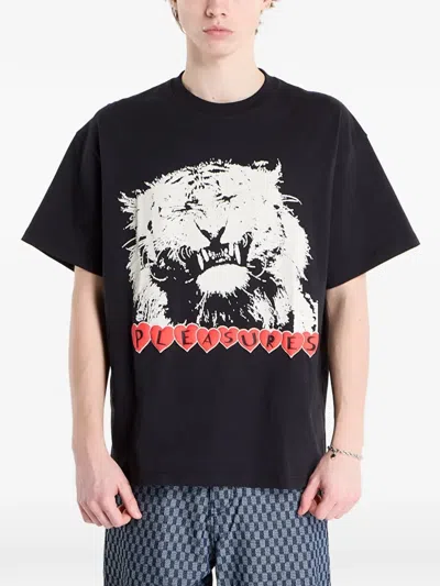 Pleasures Grin-graphic T-shirt In Brown