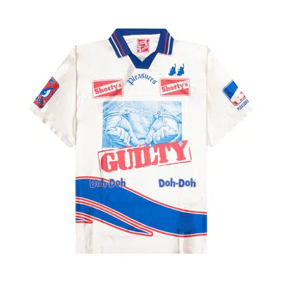 Pre-owned Pleasures Guilty Soccer Jersey 'off White' | Men's Size M