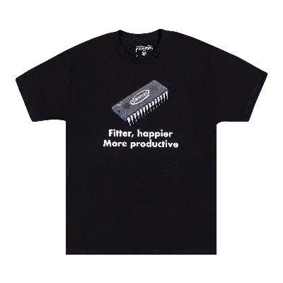 Pre-owned Pleasures Happier T-shirt 'black'