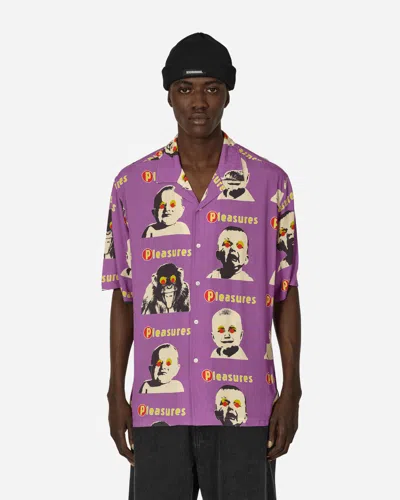 Pleasures Head Shirt Down In Purple